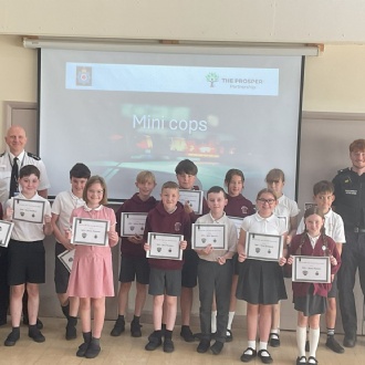 Mini Cops Celebration assembly